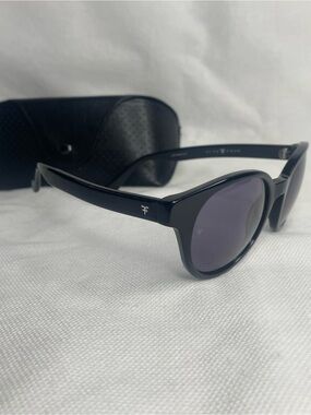 Five Four Los Angeles “Marina Black” Club Retro Sunglasses Purple Tint Lens